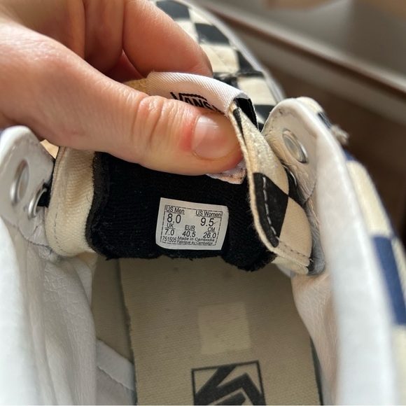 VANS Sk8-Hi Big Check - Black Navy - Picture 4 of 10